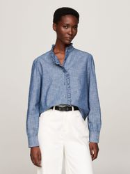 Tommy Hilfiger Shirtbluse CHAMBRAY RUFFLE RELAXED günstig online kaufen