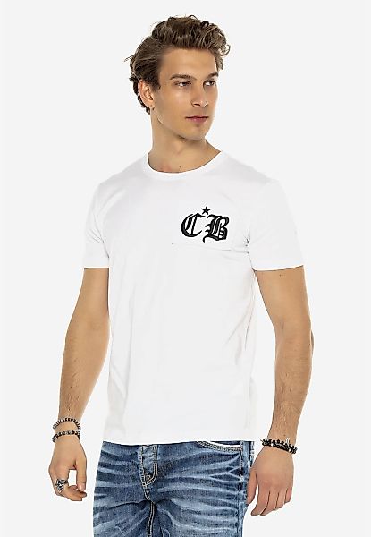 Cipo & Baxx T-Shirt "Markenschriftzug", Cooles Motiv als Eyecatcher günstig online kaufen