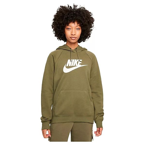 Nike Sportswear Essential Sweatshirt S Medium Olive / White / White / White günstig online kaufen
