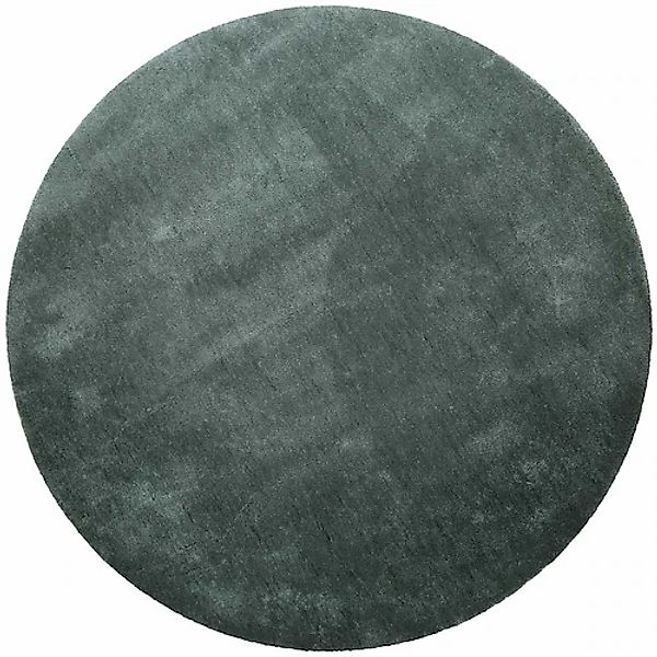 Homie Living Teppich »Pisa« rund 25 mm Höhe Hochflor, Microfaser, uni, weic günstig online kaufen