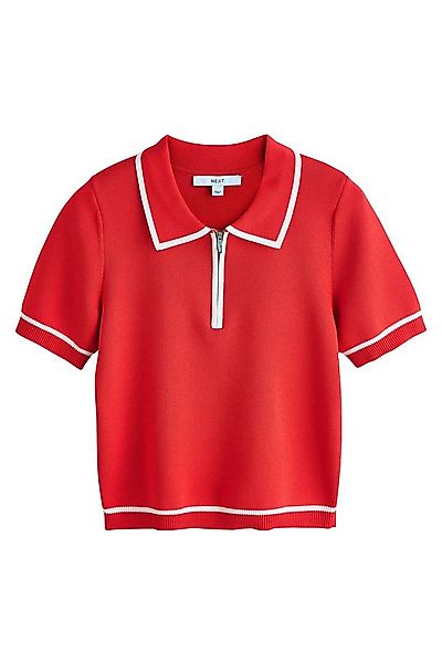 Next Troyer Strick-Poloshirt mit RV-Kragen (1-tlg) günstig online kaufen