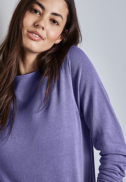 STREET ONE Strickpullover mit Rollsaum am günstig online kaufen