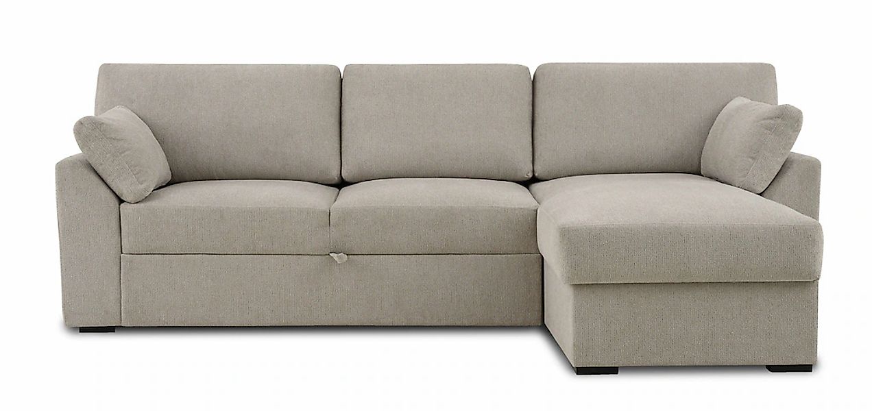Home affaire Ecksofa "Citry" Breite 246 cm, Chenille, Bettfunktion, Bettkas günstig online kaufen