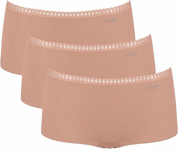 sloggi Retro Pants "GO Crush", Spitzendetails, Multipack, Baumwollmix, weic günstig online kaufen