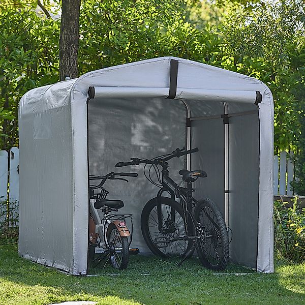 SoBuy Foliengerätehaus KLS11,Fahrradgarage wetterfest, Geräteschuppen, UV-S günstig online kaufen
