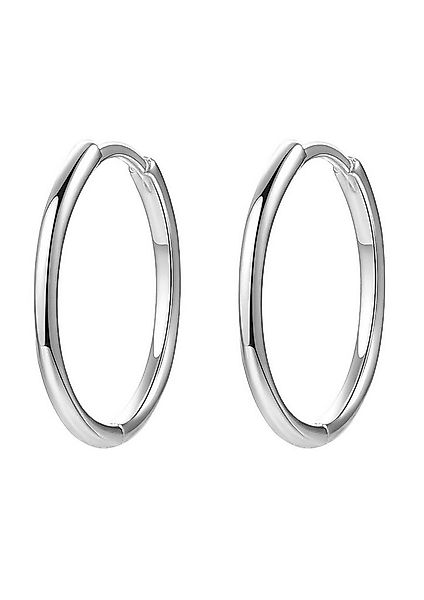 Hey Happiness Paar Creolen 925 Silber Damen, Vergoldet 18K Roségold, Basic günstig online kaufen