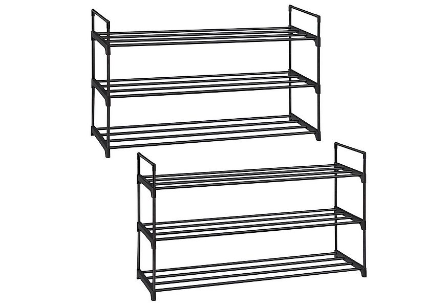 SONGMICS Schuhregal Schuhaufbewahrung, Schuhregal 2/3/5/10 Ebenen, Schuhstä günstig online kaufen