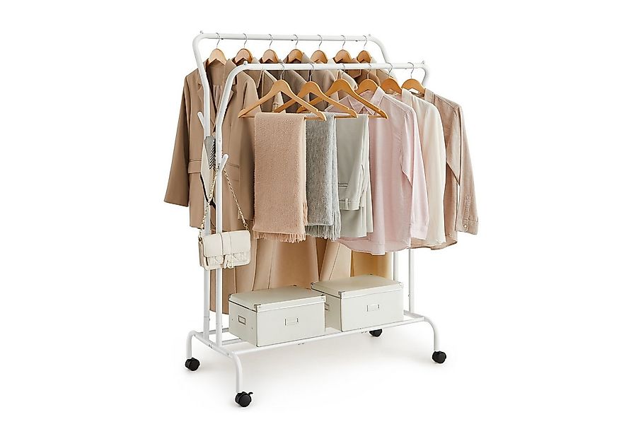 SONGMICS Kleiderständer, Garderobenständer auf Rollen, bis 100 kg belastbar günstig online kaufen