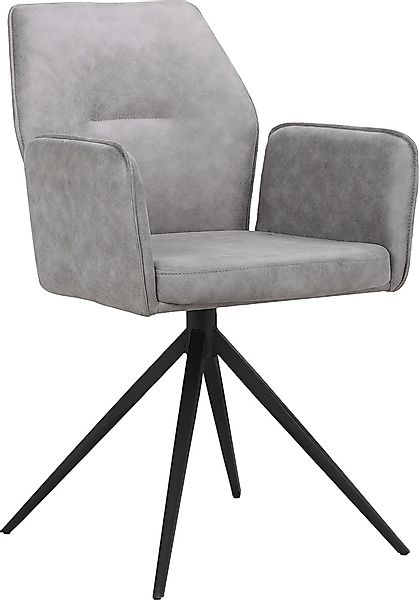 Places of Style Esszimmerstuhl »Ozias«, 2 St., Microfaser, Sitz und Rücken günstig online kaufen