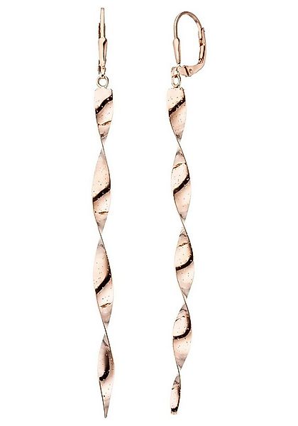 JOBO Paar Ohrhänger Spirale, 925 Silber roségold vergoldet günstig online kaufen