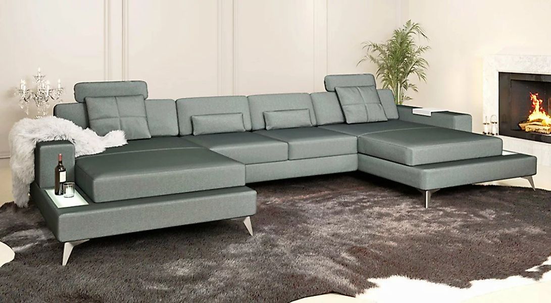 BULLHOFF Wohnlandschaft Wohnlandschaft XXL Sofa Ecksofa »MÜNCHEN« von BULLH günstig online kaufen