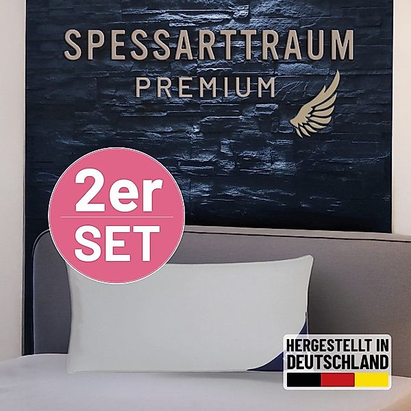 SPESSARTTRAUM Gänsefederkopfkissen Premium, Kopfkissen 2-tlg. 40x80 günstig online kaufen