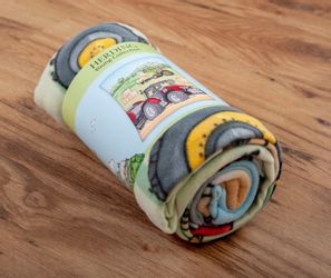 Babydecke Traktor Fleecedecke Gr. 130x160 cm günstig online kaufen