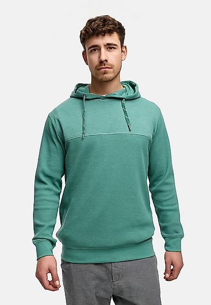 Indicode Hoodie Herren INTommaso Sweatshirt Kapuze Herrenhoodie aus Waffels günstig online kaufen