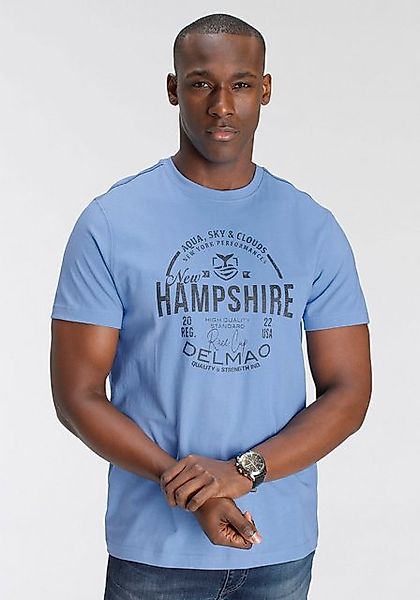 DELMAO T-Shirt Kurzarm, lässige Passform, mit peppigem Print, aus Baumwolle günstig online kaufen