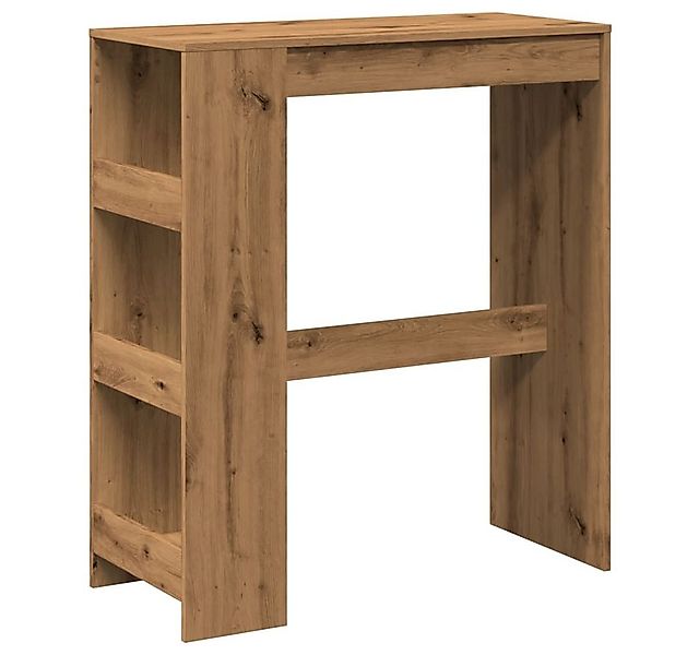 vidaXL Esstisch Bartisch mit Regal Artisan-Eiche 90x40x103,5 cm Holzwerksto günstig online kaufen