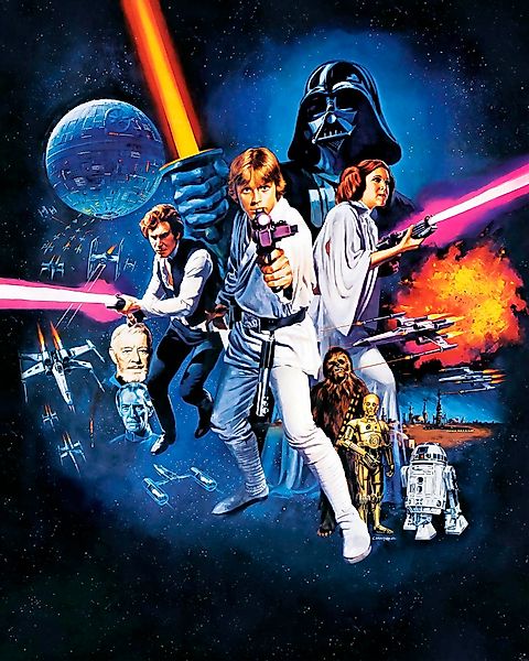 Komar Vliestapete »Digitaldruck Vlies - Star Wars Poster Classic 1 - Größe günstig online kaufen