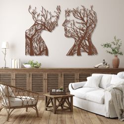 EYOKA Wanddekoobjekt 3D Wandbild aus Holz günstig online kaufen