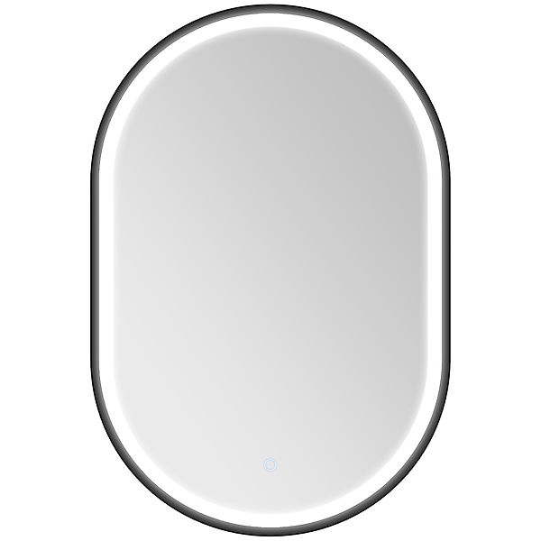 HOMCOM Badezimmerspiegel mit LED-Beleuchtung 50 x 70 cm, wandmontierter Leu günstig online kaufen