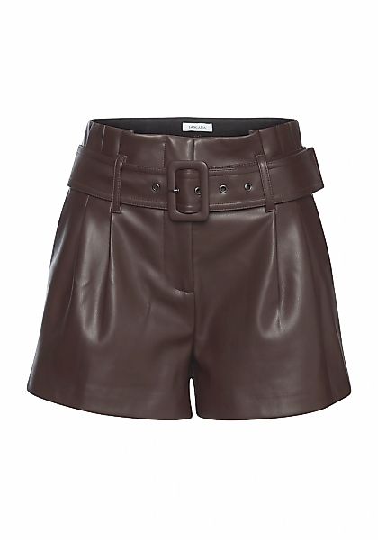 LASCANA Shorts aus Lederimitat, Kunstleder Shorts, elegant, modisch günstig online kaufen