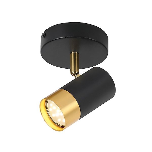 Nettlife Deckenstrahler GU10 Flurlampe Schwarzgold 350° günstig online kaufen