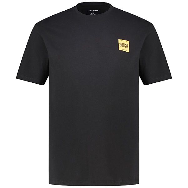 Jack&Jones T-Shirt mit Label-Print Farbe schwarz Größe: 8XL günstig online kaufen