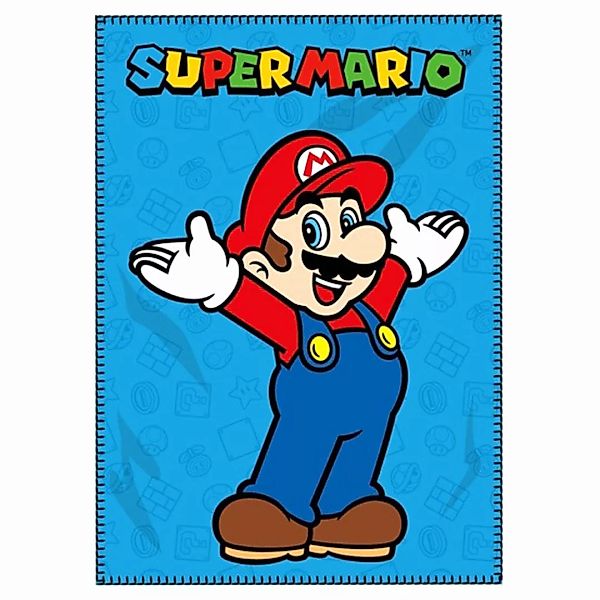 Nintendo - Super Mario - Polar - Fleecedecke - 100 X 140 Cm günstig online kaufen