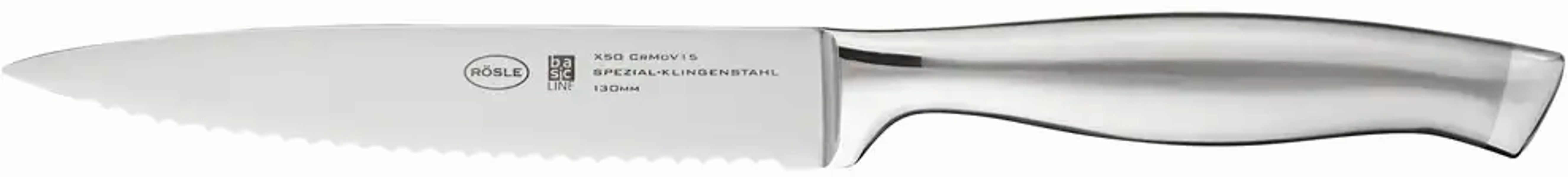 RÖSLE Allzweckmesser "Basic Line" mit Wellenschliff, Obst und Gemüse, Kling günstig online kaufen