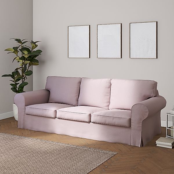 Bezug für Ektorp 3-Sitzer Sofa nicht ausklappbar, rosa, Sofabezug für Ektor günstig online kaufen