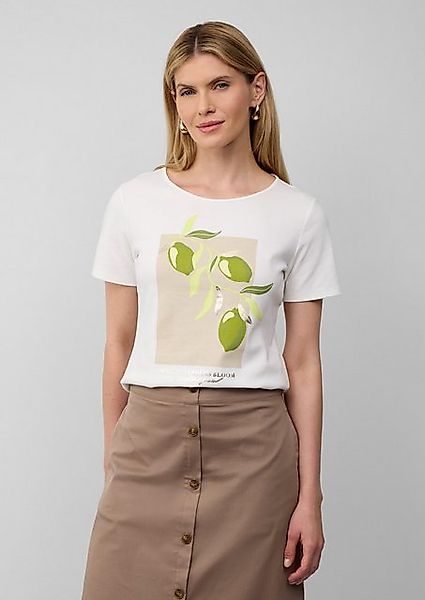 s.Oliver BLACK LABEL Kurzarmshirt Baumwoll-T-Shirt mit Frontprint günstig online kaufen