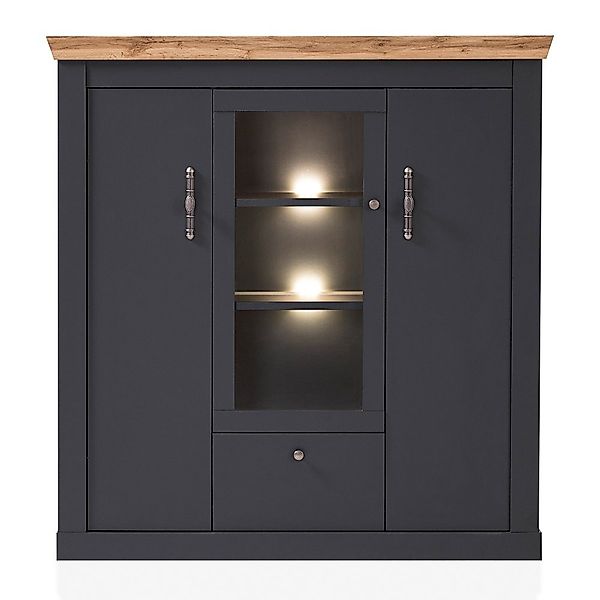 Lomadox Highboard CESENA-61, inkl. Beleuchtung in günstig online kaufen