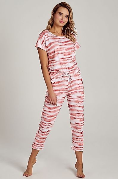 Mademoiselle Sommeil Capri-Pyjama mit Batikmuster (2 günstig online kaufen
