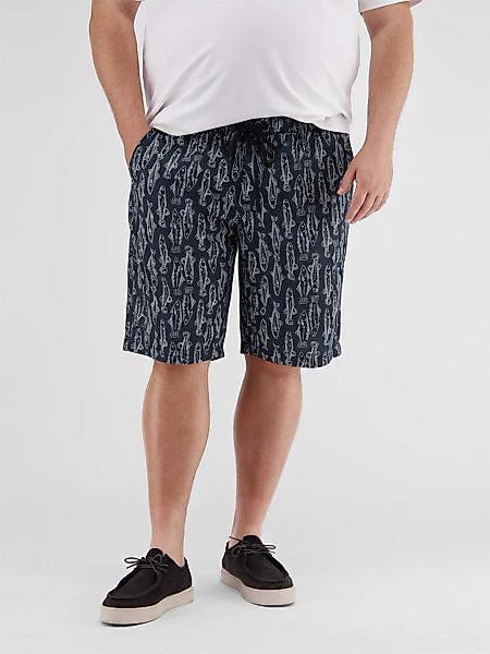 LERROS Chinoshorts "Leichte Chino-Bermuda mit Print, grosse Größen" günstig online kaufen