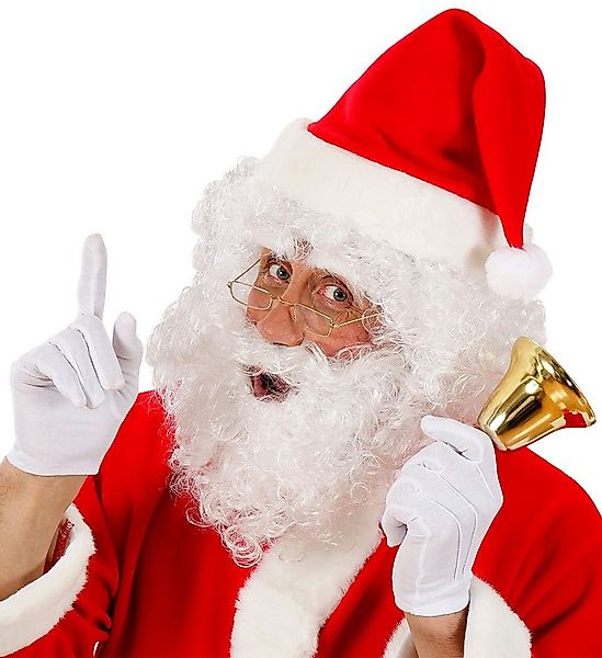 Karneval-Klamotten Kostüm Perücke Weihnachtsmann mit Mütze Weihnachten, Wei günstig online kaufen