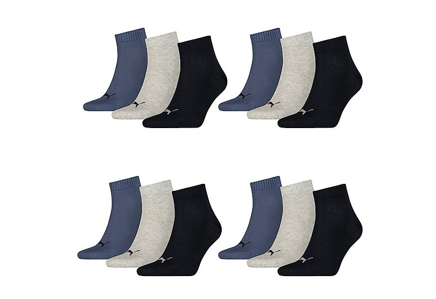 PUMA Kurzsocken Bequeme Quarter Socken aus Baumwollmischung (12-Paar) günstig online kaufen