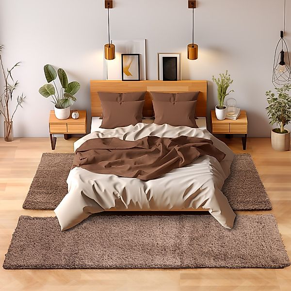 SIMPEX24 Hochflor-Bettumrandung Unicolor - Einfarbig, Höhe günstig online kaufen