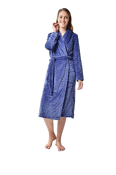 RAIKOU Damenbademantel RAIKOU Damen Morgenmantel Saunamantel günstig online kaufen