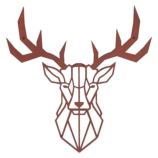 Hansmeier Wanddekoobjekt Wanddeko aus Metall, für Außen & Innen, Motiv Hirs günstig online kaufen