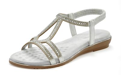 Vivance Sandalette, Sommerschuh, Sandale mit Glitzer günstig online kaufen