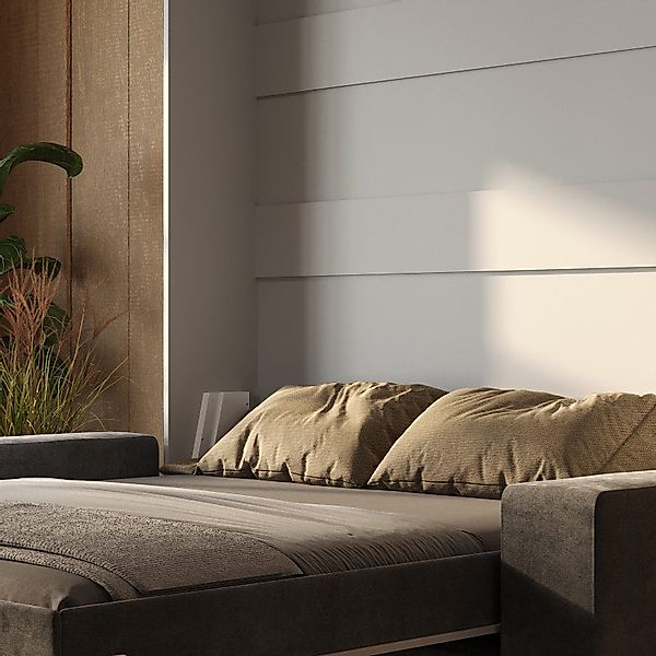 SMARTBett Schrankbett Schrankbett + SOFA Anthrazit M1 160x200 V Kaiserberg günstig online kaufen