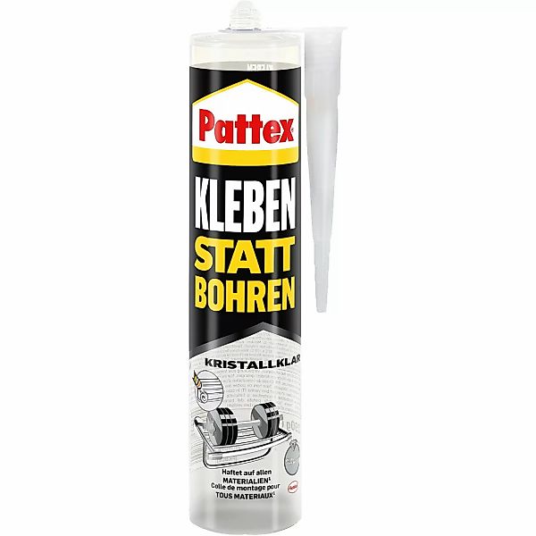 Pattex Kleben statt Bohren Kristallklar Montagekleber 290 g Kartusche günstig online kaufen
