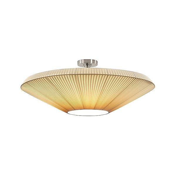 Bover Deckenlampe Siam 80, nickel/cremefarben, Kunststoff günstig online kaufen