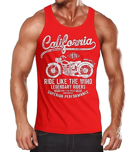 Neverless Tanktop Herren Tank-Top California Motorbike Muskelshirt Muscle S günstig online kaufen