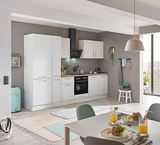 BASIC by Balculina Küchenzeile »Turin«, Breite 300 cm, wahlweise mit E-Gerä günstig online kaufen