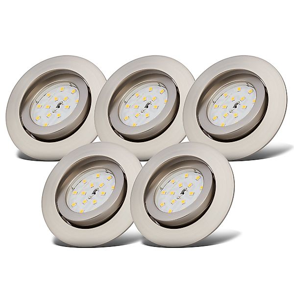 B.K.Licht LED Einbaustrahler Set 5x Einbauleuchten günstig online kaufen