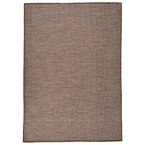 vidaXL Outdoorteppich Flachgewebe 160x230 Cm Braun 1123960 günstig online kaufen