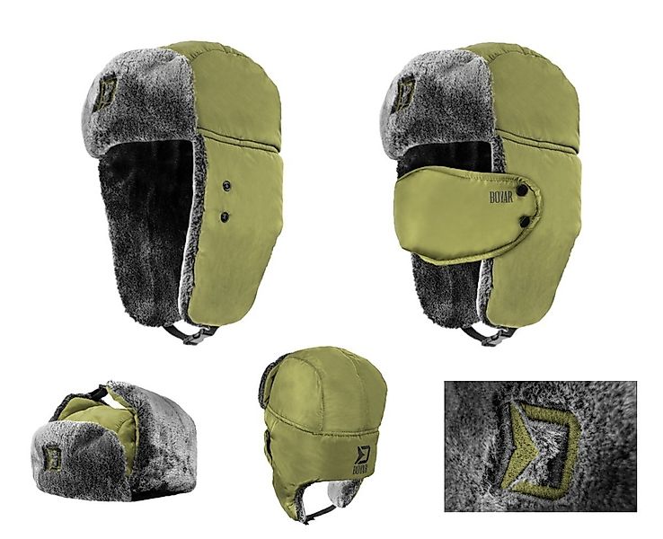 Delphin.sk Ohrenmütze Pelzmütze Delphin BOYAR Mund und Nasenbedeckung Kälte günstig online kaufen