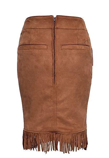 QueenKerosin Bleistiftrock mit Fransen günstig online kaufen