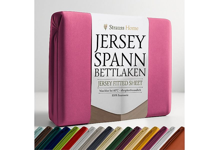 Strauss Home Spannbettlaken Premium, Gummizug: Rundumgummi, 150gr/m2 Premiu günstig online kaufen