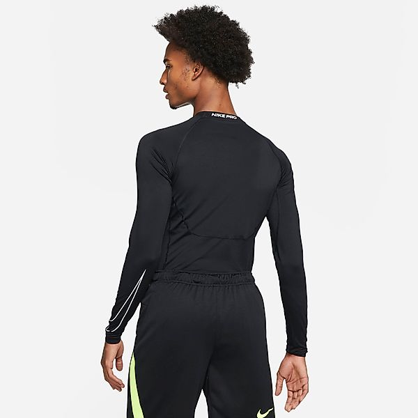 Nike Pro Dri Fit Langarm-t-shirt 2XL Black / White günstig online kaufen
